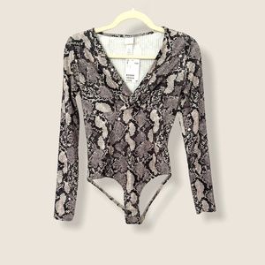 H&M Snakeskin Bodysuit